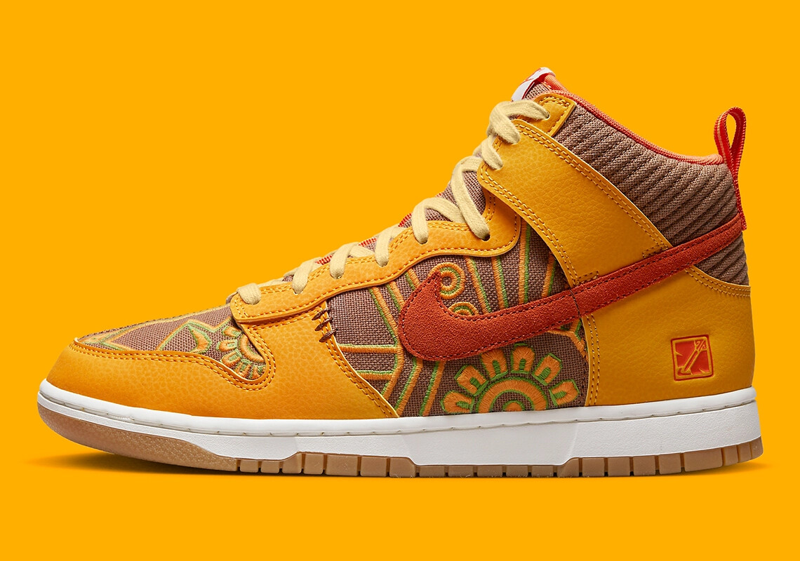 

Мужские кроссовки Nike Dunk High Somos Familia Día de Muertos DZ5354-045 US6-12, Черный, Nike Dunk High