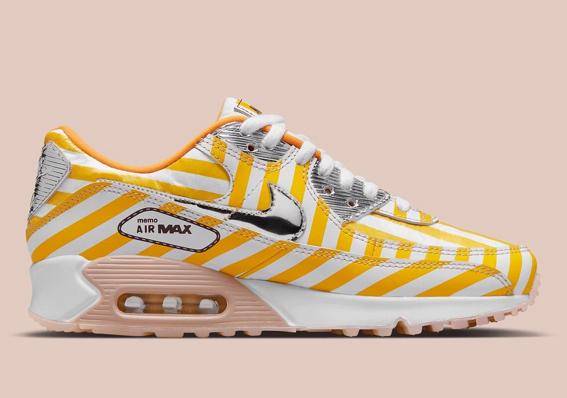 

Мужские кроссовки NIKE AIR MAX 90 SE SWOOSH MART/CHICKEN DD5481-735 US6-12, Желтый, Nike Air Max 90