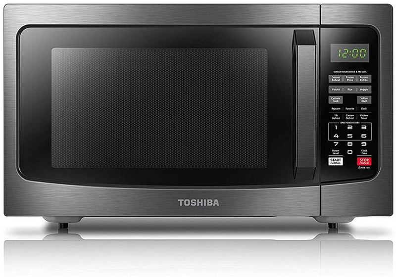 Toshiba EM131A5C-BS Microwave Oven with Smart Sensor, Easy Clean Interior, ECO M