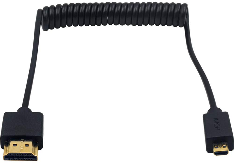 Duttek Micro HDMI to HDMI Coiled Cable, HDMI to Micro HDMI Coiled Cable, Extreme