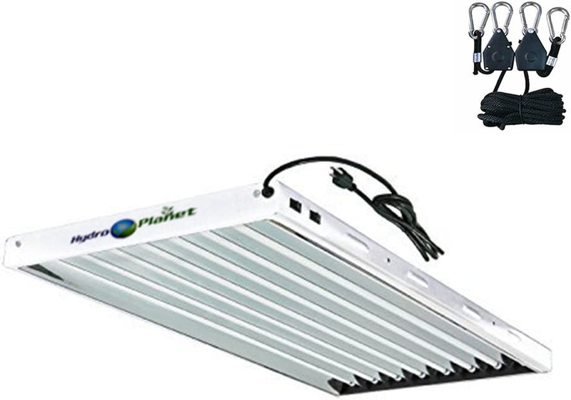 S 4 Ft 8 Bulbs Fixture With 6500k Fluorescent Ho Bulbs