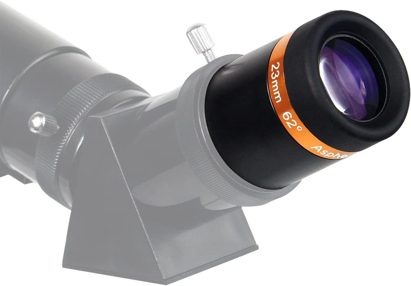 Telescope Eyepieces 4mm 10mm 23mm 62 Degree Wide Angle Aspheric Eyepiece for 1.2