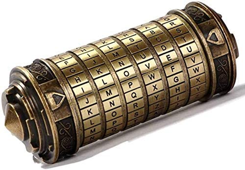 Cryptex Da Vinci Code Mini Lock Puzzle Boxes with Hidden Compartments Gifts