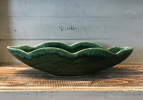 Vintage MCM Shawnee Kenwood Pottery Green Glazed Retro  Green Planter USA 1510