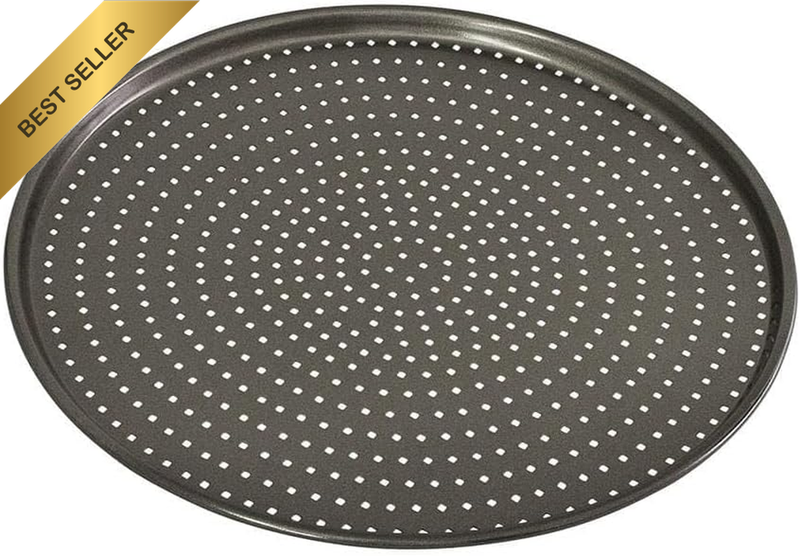 Pizza Crisper Tray Non-Stick Perfect Crust, Grey, 40110 1.0 Cm*32.0 Cm*32.0 Cm