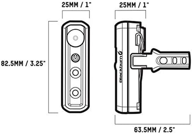 2'Fer-Xl Multisport 200 Lumen Front and or Rear Waterproof Rechargeable Lights -