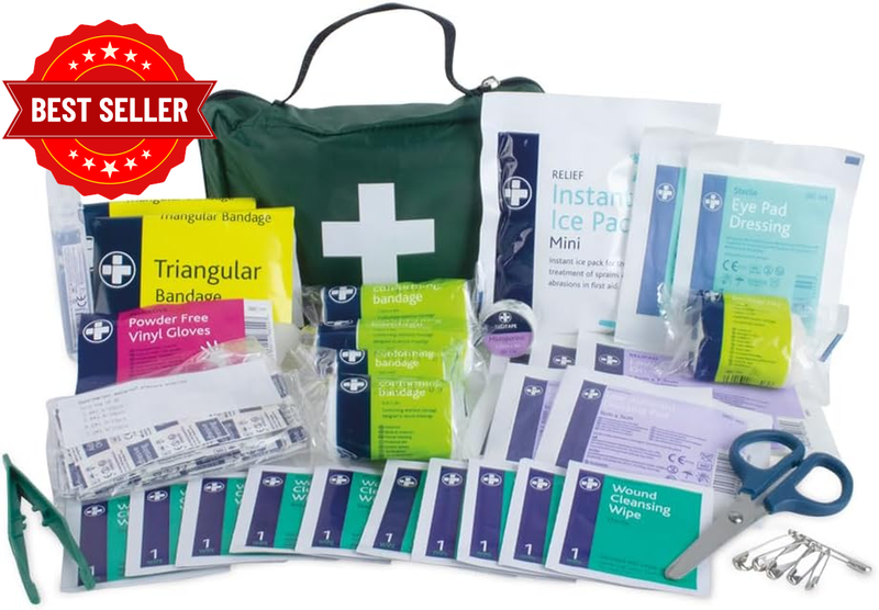 Lewis-Plast Premium First Aid Kit for Home Car Holiday and Workplace - Includes