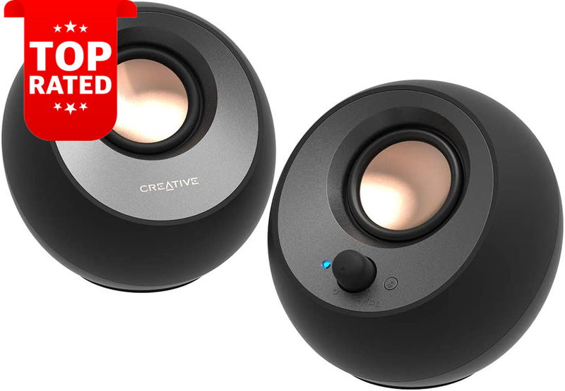 Pebble V3 Black Bluetooth 5.0 USB-C Desktop Speakers 2.0 Clear Sound 8W RMS