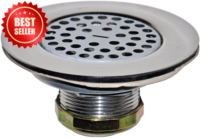 10644 Mobile Home RV Shower Drain Strainer Flat Top 4.5