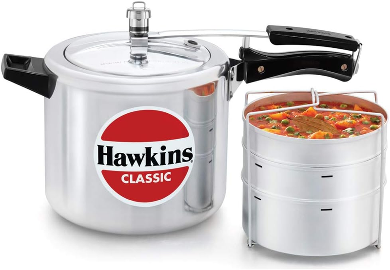 Pressure Cooker, 6.5 L with SEPERATOR, Silver