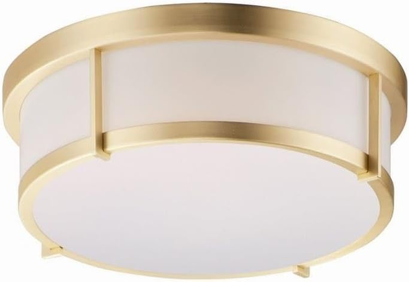 Rogue - 16W 1 LED Flush Mount-5 Inches Tall and 13 Inches Wide-Satin Brass Finish