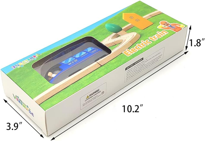 Battery Operated Train for Wooden Train Track Set Toys for 3 4 5 Year Old Boy...