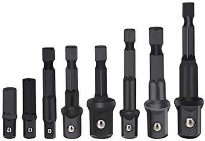 8 Pcs Power Drill Socket Adapter Set, Impact Driver Socket Impact Driver Adapter