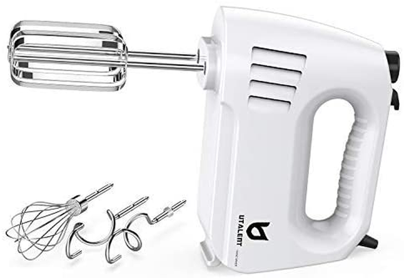 Electric Hand Mixer Kitchen Aid Appliance Multi Speed Handheld 5 Attachments