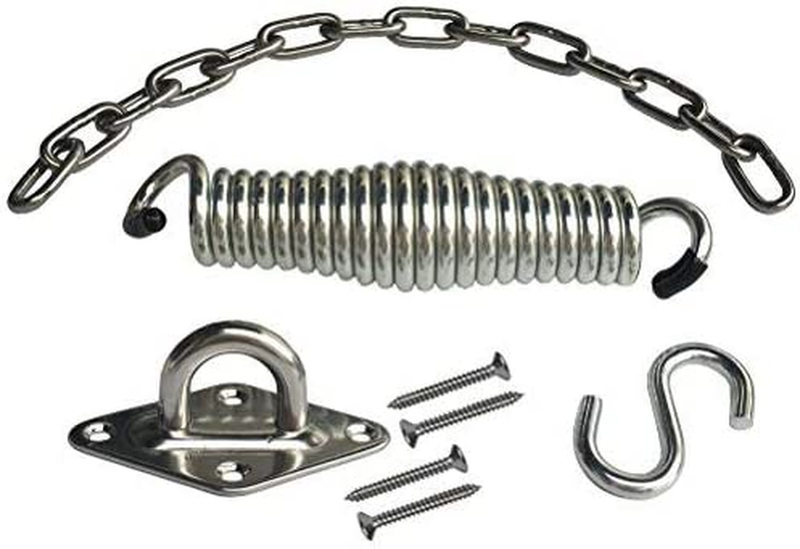 Spring Swivel Hook Hanging Kit - Heavy Duty Stainless Steel 
