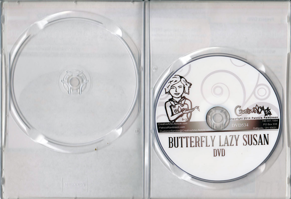 Butterfly Lazy Susan Project DVD - Patricia Rawlinson Creative Arts DVD534