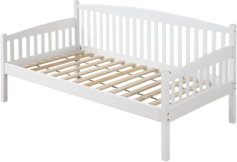 Acme Caryn Wooden Twin Mission Style Daybed with Slightly Curved Back in White
