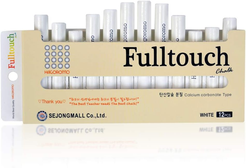 Fulltouch Color Chalk 1 Box [12 Pcs/White]