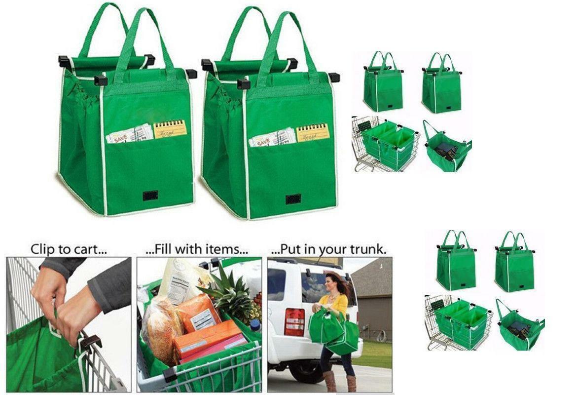 2 Pezzi Borsa Spesa Da Carrello Grab Bag Forte Resistente Riutilizzabile cir
