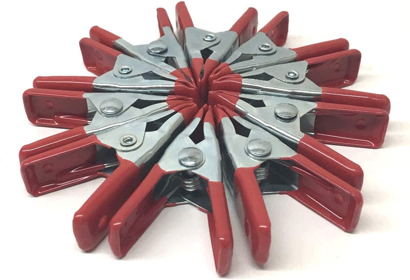 10 Pack of 2 Inch Finger Grips Steel Spring Clamp