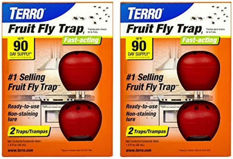TERRO T2503SR Ready-To-Use Indoor Fruit Fly Killer and Trap with Built in Window