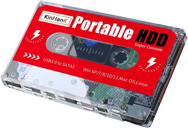 2TB External Hard Drive Built-In 120,000+ Classic Games, Batocera 33 System, Por