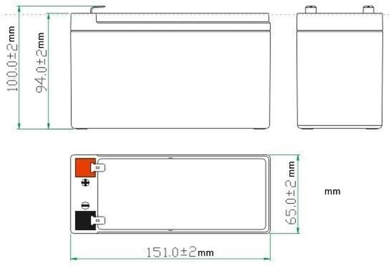 UT1270 12V 7 Ah Sealed Lead Acid Alarm Battery UT-1270 [Camera]