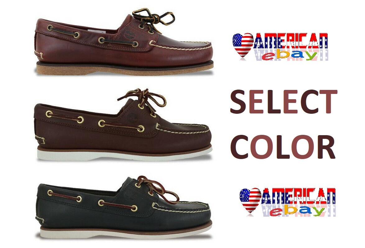 Timberland Classic Men 2 Eye Boat Shoe Brand New USA ALL