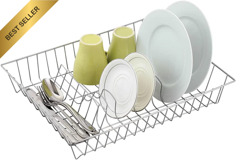 Home Master Dish Rack/Dryerchrome Plated, Large Capacity Durable 44 X 34Cm Stron