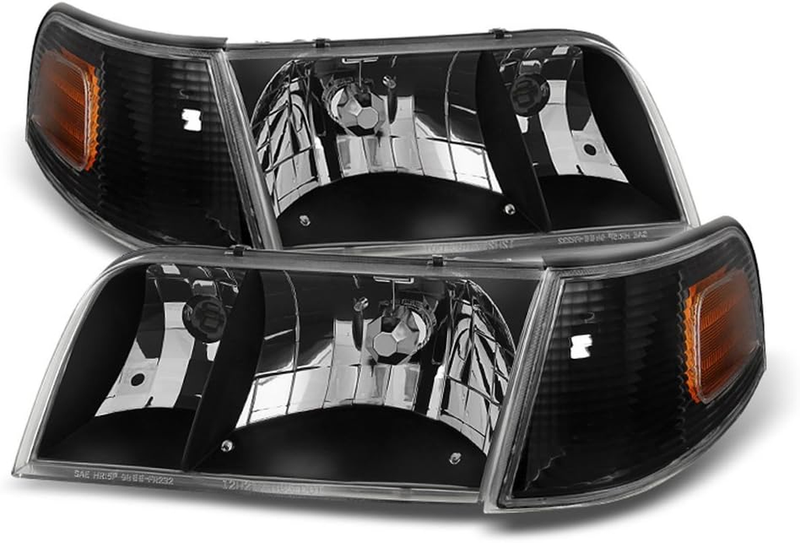 Headlights Corner Turn Driver Passenger Side for 1998-2011 Ford Crown Victoria