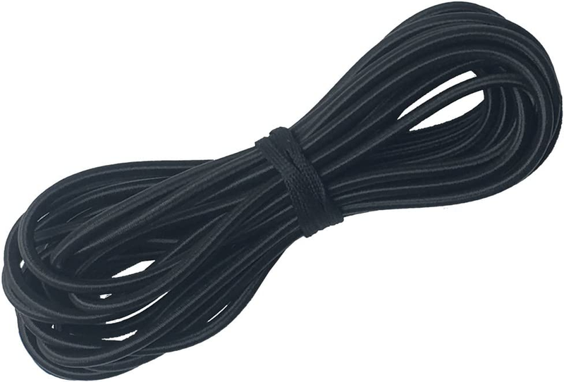 Stretch String Rope Black Shock Cords1/4