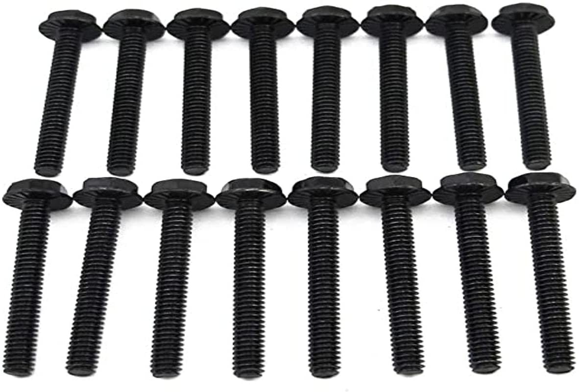 XSPC Radiator Lüfterschrauben Typ 6-32, 30mm (16 Stück) - schwarz