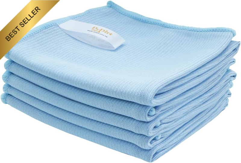 Glass Cleaning Cloths – Microfibre Lint-Free Cloths for Streak-Free Cleaning of