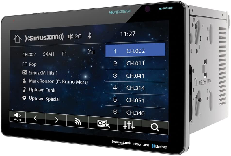 VR-1032XB Double DIN Siriusxm Ready Bluetooth In-Dash DVD/CD/AM/FM Car Stereo Re