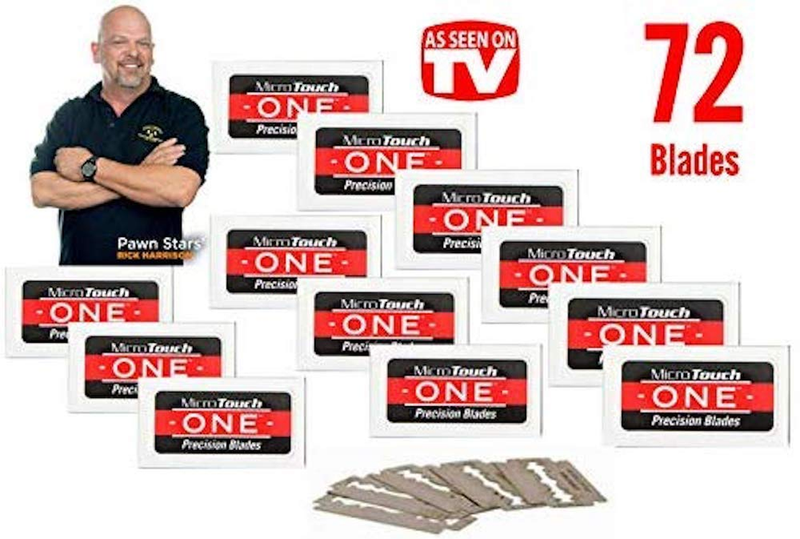 72 Premium  Nostalgic Precision Double Edge Razor Blades Platinum Safety Razor
