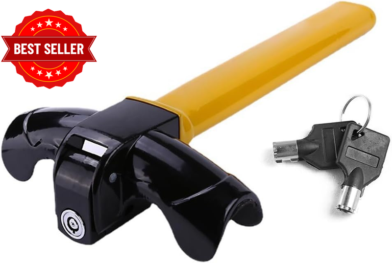 Universal Steering Wheel Lock, Brake Pedal Lock, High Security Brake Clutch Peda