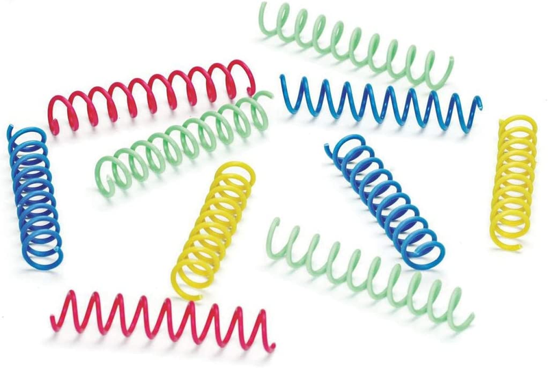 Ethical Thin Colorful Springs Cat Toy, 10-Pack, Medium Breeds