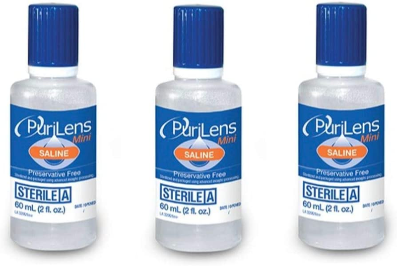 Mini Preservative Free Saline 2-Fl. Oz (60-Ml) Airline Appro