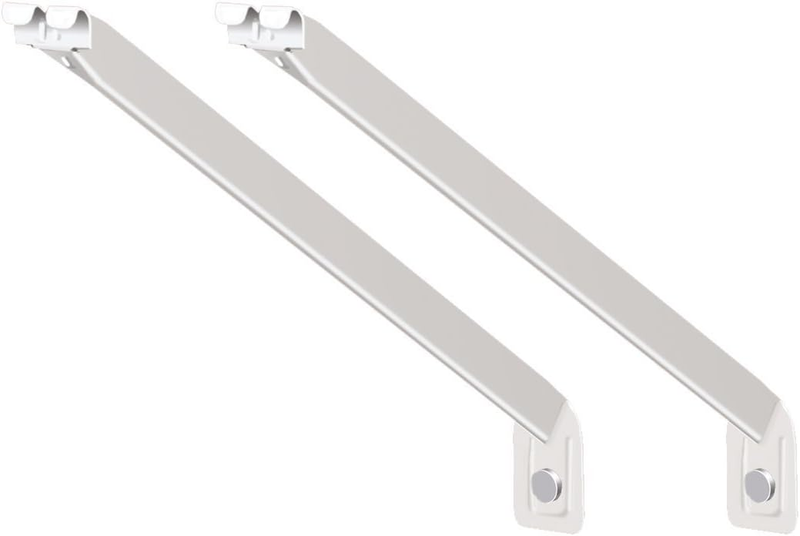 56606 12-Inch Support Brackets for Wire Shelving, 2-Pack,White