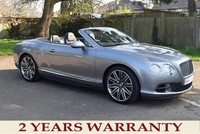 2013 Bentley CONTINENTAL GTC 6.0 W12 Speed 2dr Auto CONVERTIBLE PETROL Automatic