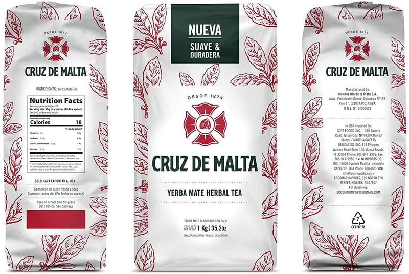 YERBA MATE Cruz de Malta 1.1 Pack of 2