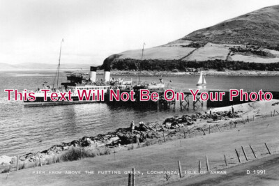 SC 4077 - Pier From Above The Putting Green, Lochranza, Isle Of Arran