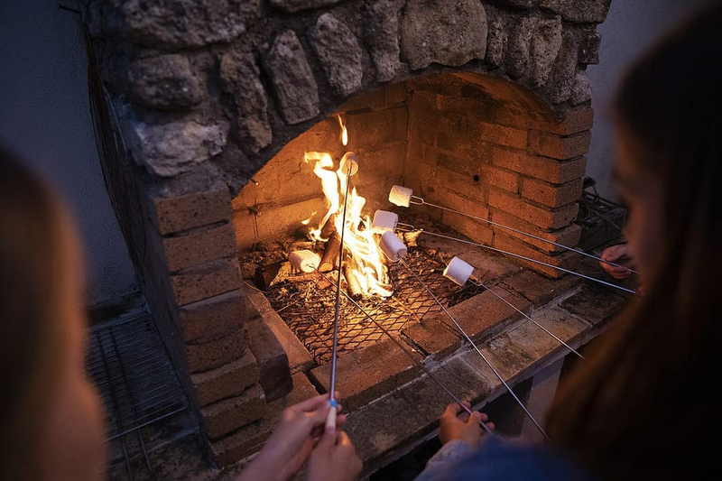 Ajmyonsp Marshmallow Roasting Sticks Smores Stick for Fire Pit - Hot Dog Camp...