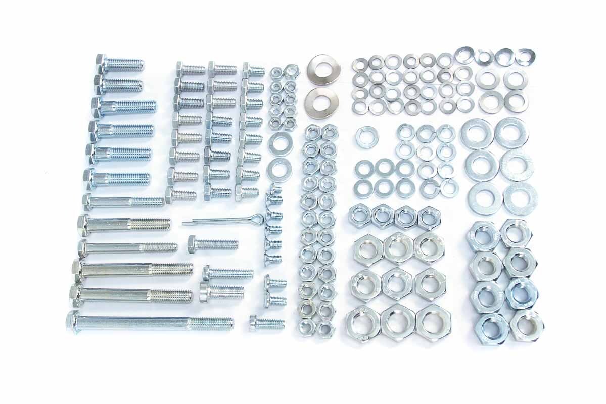 Schraubensatz, Normteile zum Rahmen für SIMSON SR2 (166 Teile)