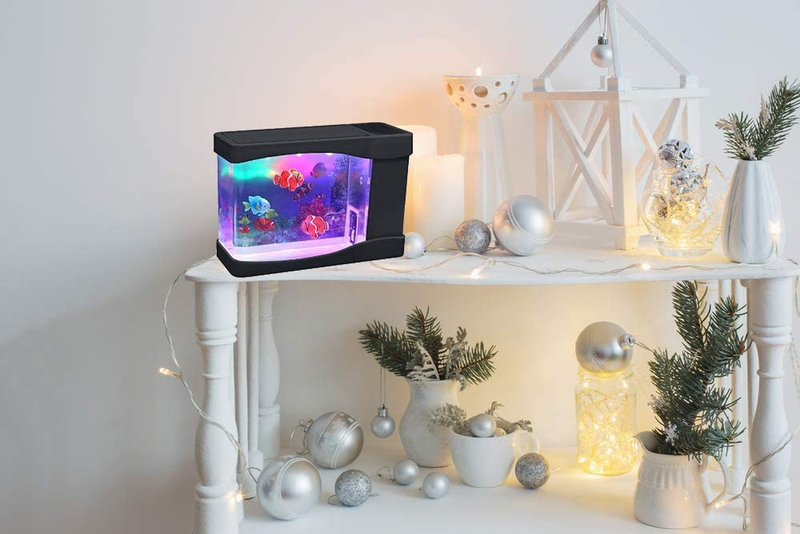 Lightahead® Artificial Mini Aquarium a Sensory Multi Colored LED Swimming Fish T