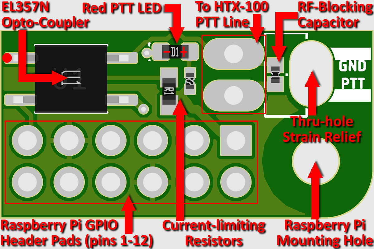 Hat Raspberry Pi To Ham Radio Push-to-talk (ptt) Trigger/isolator Board
