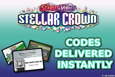 Pokemon - Stellar Crown TCG Code Cards - INSTANT DELIVERY