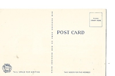 NOBSKA LIGHT, WOODS HOLE, CAPE COD,  MASSACHUSETTS, 1940'S POST CARD