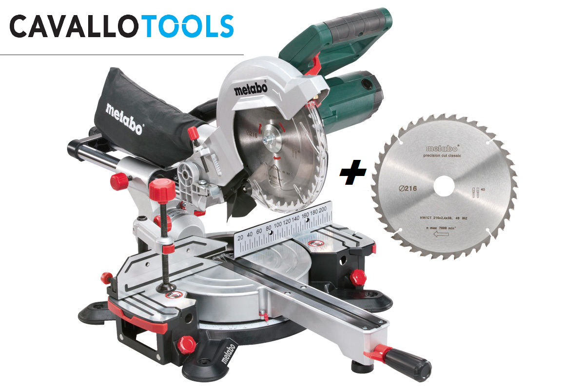 Metabo KGS 216 M Set Kapp- und Gehrungssäge + 2. Sägeblatt 690827000 [B-Ware]
