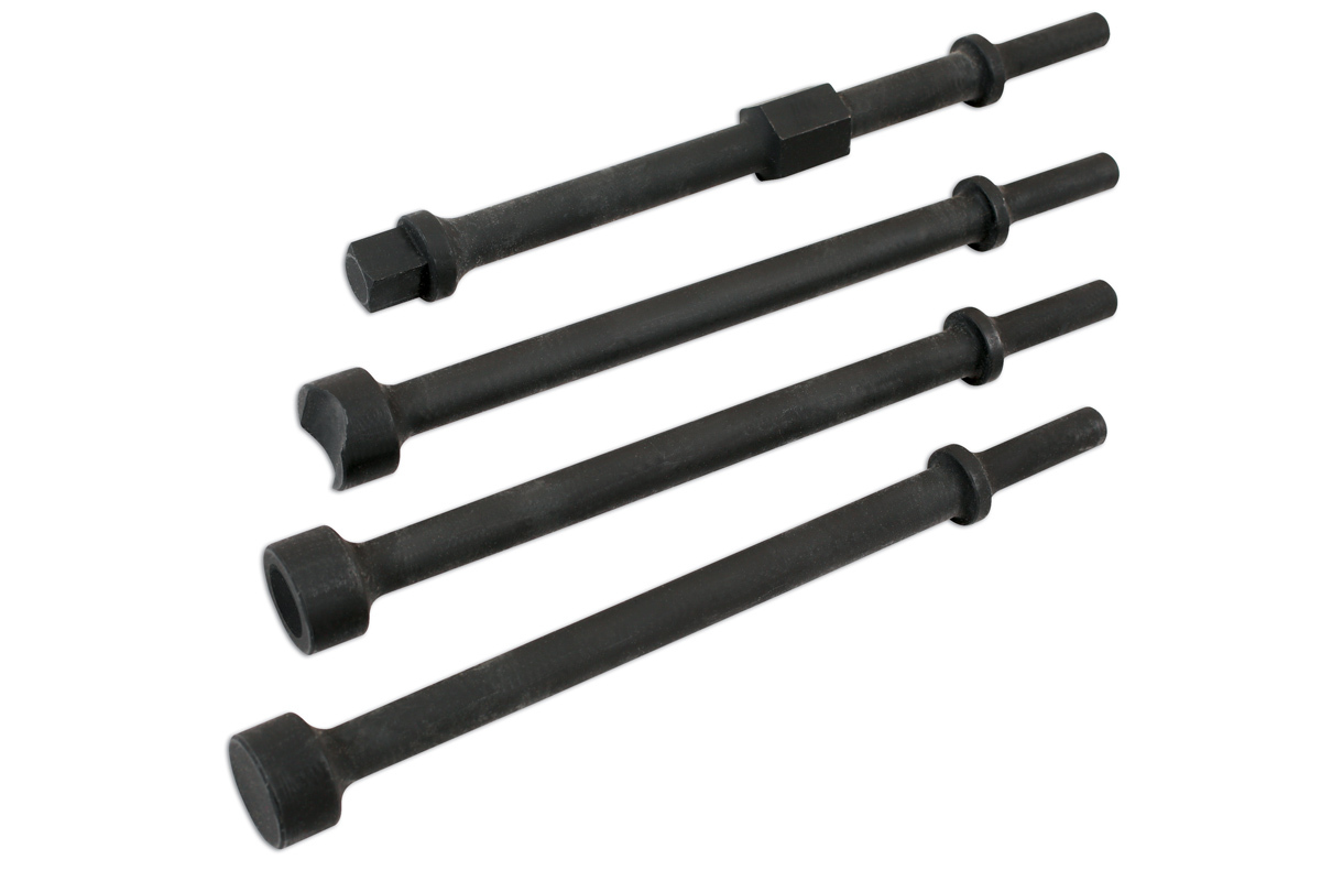 VIBRO AIR HAMMER ADAPTOR CHISEL SET * EXTRA LONG FOR HARD TO REACH